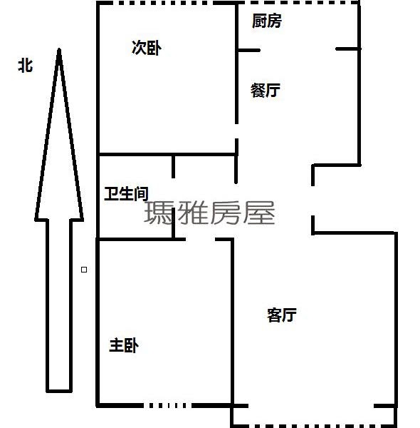 柳颐竹园3号院  2室2厅1卫   140.00万室内图