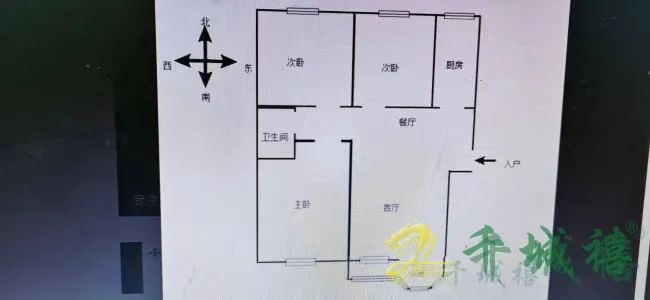 赵都新城盛和园  3室2厅1卫   119.00万室内图