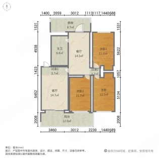 东柳西街33号院(飞轮厂家属院)  3室2厅2卫   90.00万