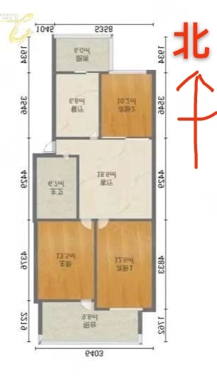 社保家属院  3室2厅1卫   96.00万