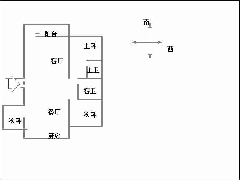 桃源山庄（镜湖山庄）  3室2厅2卫   120.00万户型图