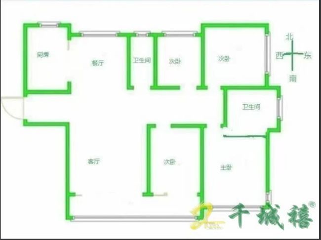 美的时代城  4室2厅2卫   205.00万室内图