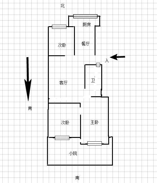 复兴区卫生局家属院  3室1厅1卫   90.00万