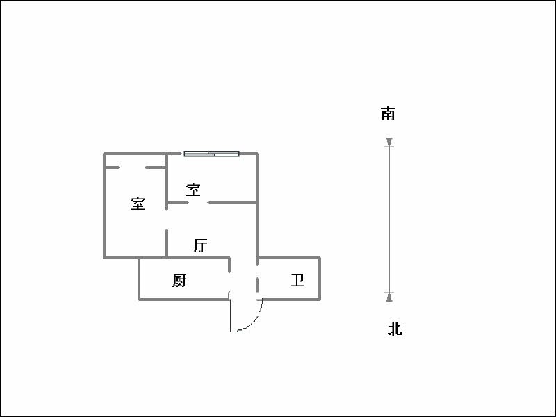 滏园新村社区幼师家属院  2室1厅1卫   60.00万室内图