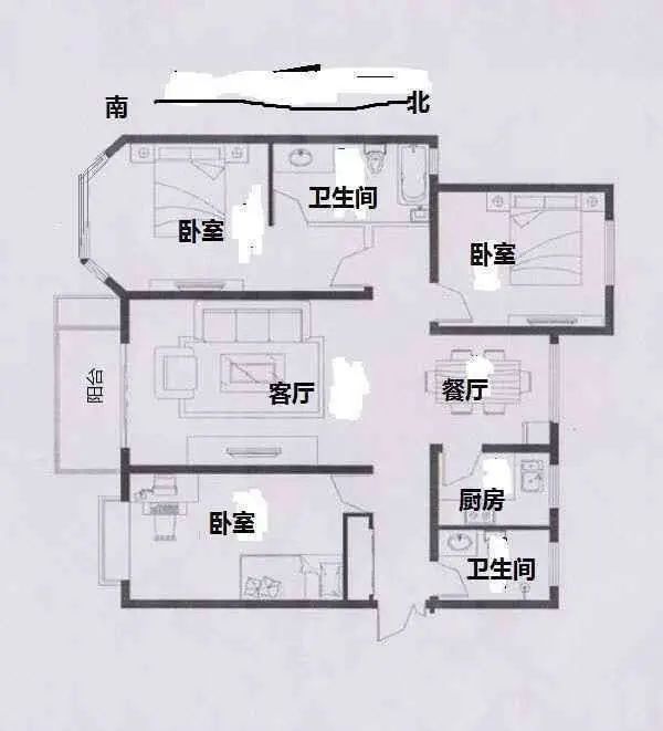 赵都新城福和园  3室2厅2卫   135.00万