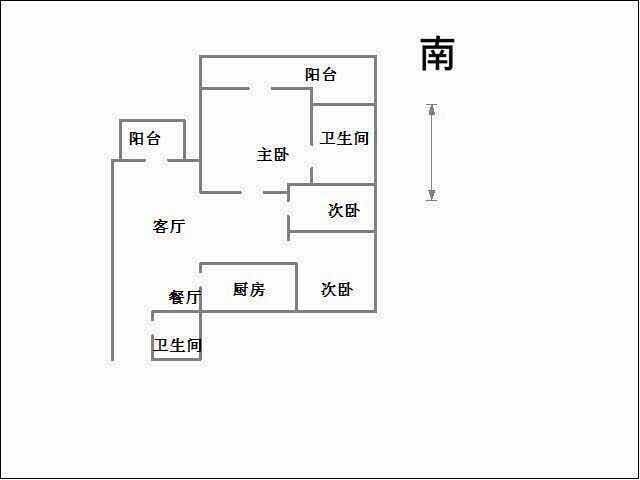 明珠花园C区  3室2厅2卫   130.00万室内图