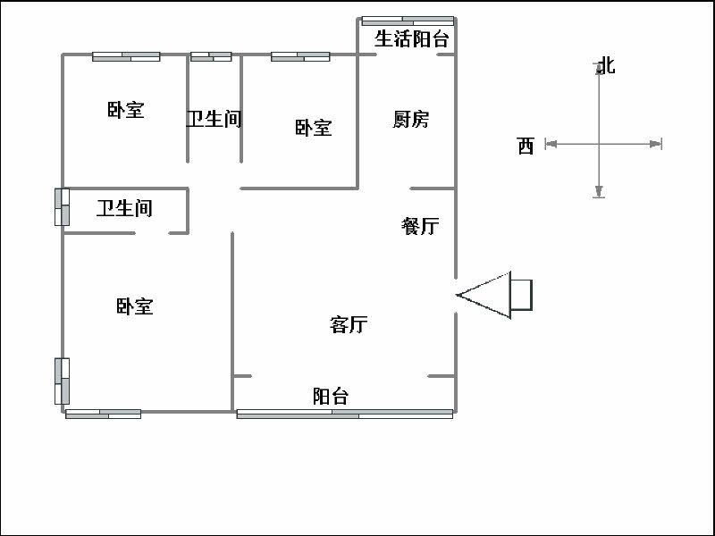 华信山水文苑南院（逸园小区）（一期）  3室2厅2卫   105.00万