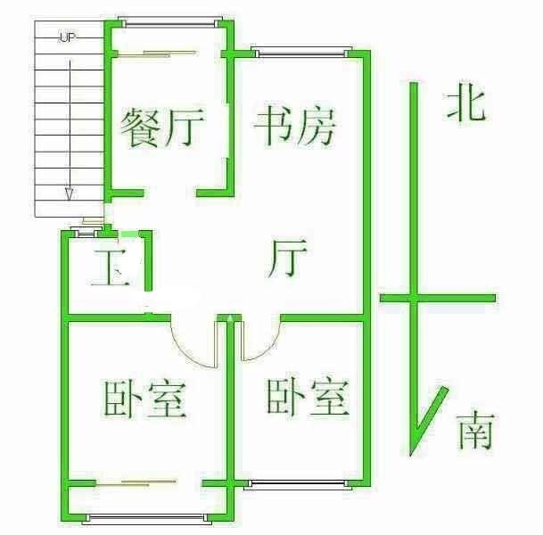 广安小区  3室2厅1卫   95.00万室内图