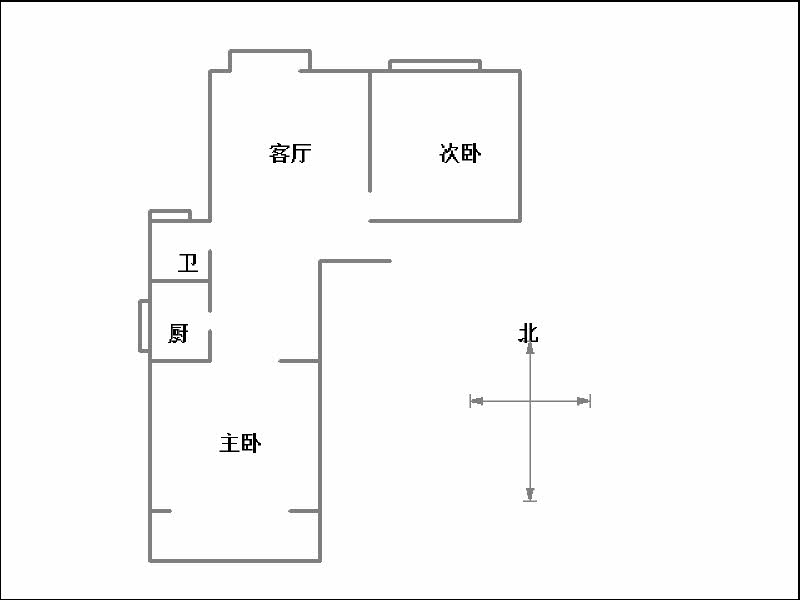 春风小区  2室2厅1卫   81.00万户型图