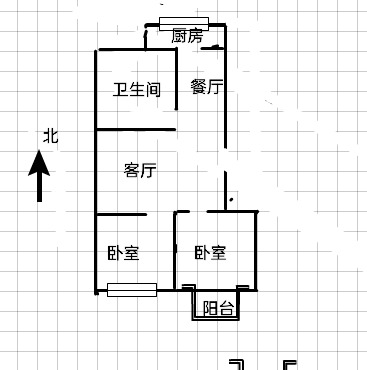 裕康小区  2室2厅1卫   69.00万