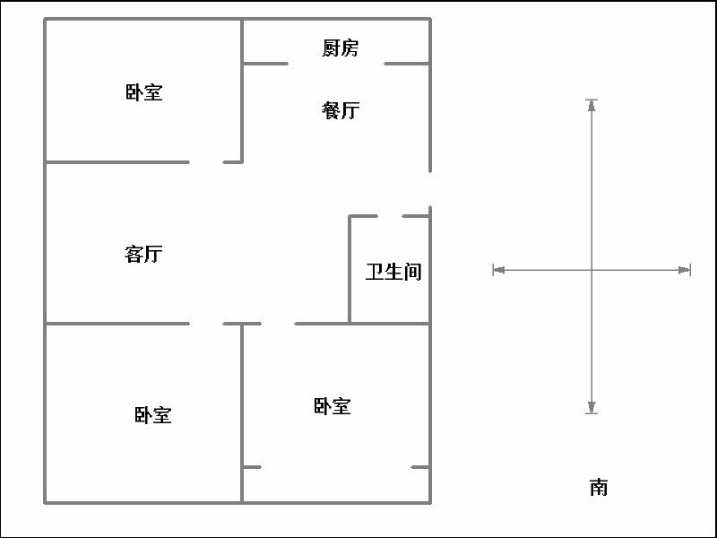 苑景乐居  3室2厅1卫   100.00万室内图