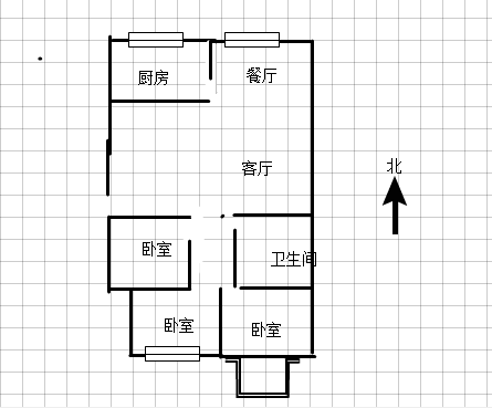 箭岭小区西区  3室2厅1卫   96.00万