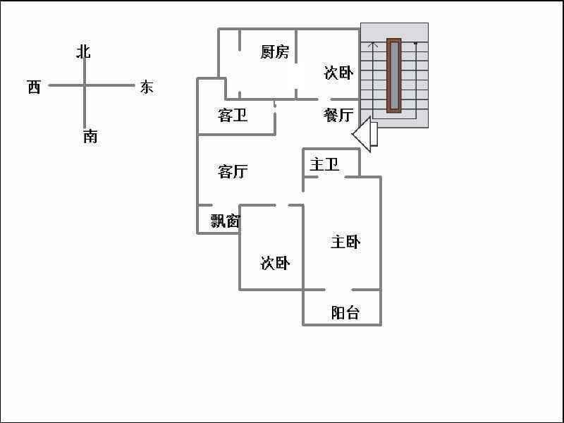 创鑫二期（阳光欧尚、双柳路29号）  3室2厅2卫   137.00万室内图