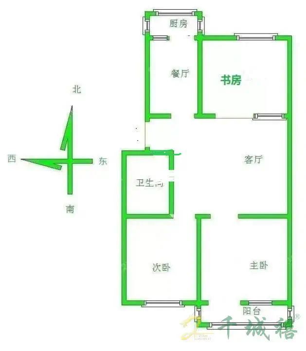 胜利街3号院  3室1厅1卫   64.00万室内图