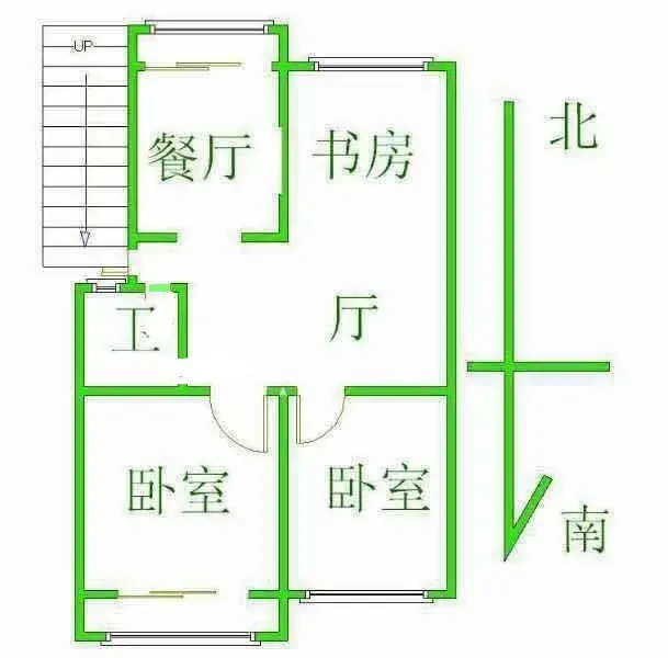 广厦路甲2号院  3室2厅2卫   120.00万户型图