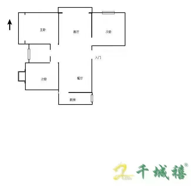 丰逸小区  3室2厅1卫   80.00万室内图1