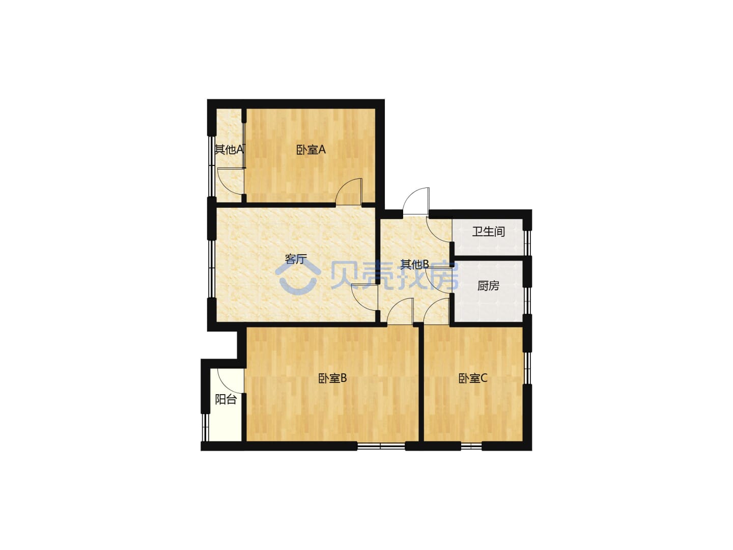 中煤建安小区  3室2厅1卫   81.00万