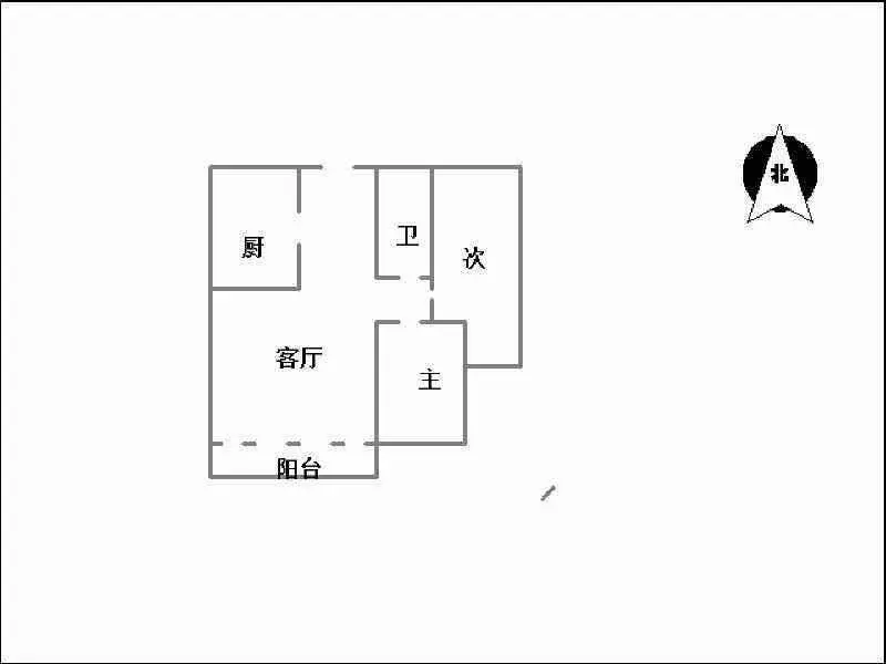 城市西景  2室2厅1卫   1500.00元/月室内图