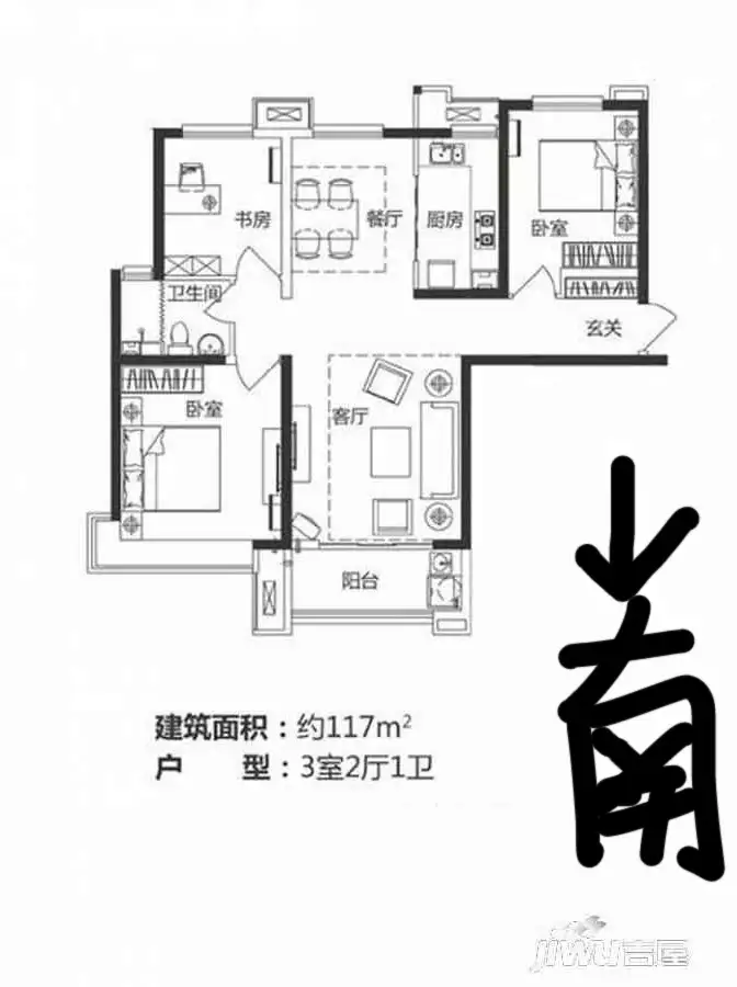 美的城  3室2厅1卫   139.00万