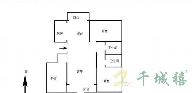 澜湾（滟堤）  3室2厅2卫   126.00万