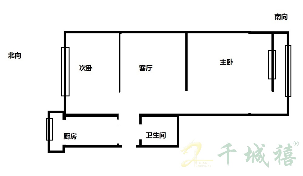 公安小区  2室1厅1卫   65.00万户型图