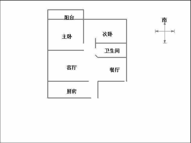 东方绿城东区（滏东南大街168号）  2室2厅1卫   120.00万室内图