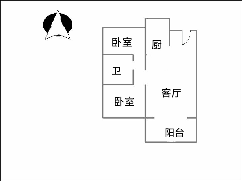 保利云上  2室2厅1卫   91.00万室内图