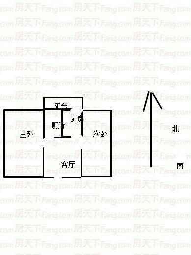 中柳林小区  2室2厅1卫   55.00万室内图