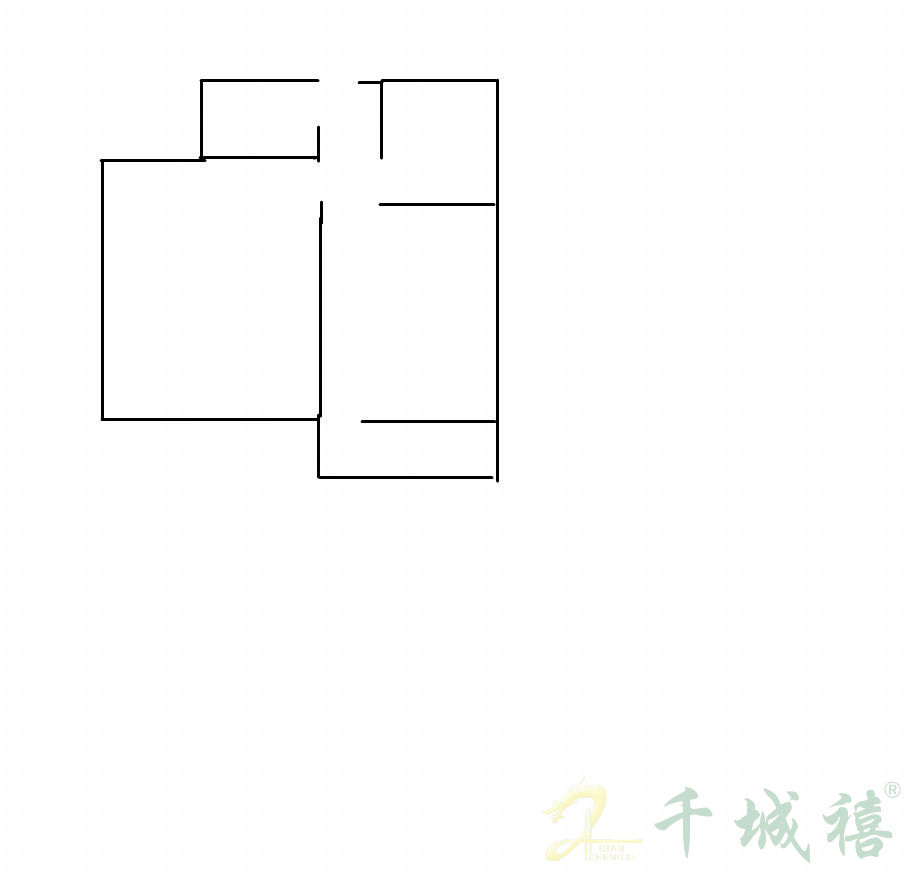 建筑四公司  2室1厅1卫   38.00万户型图