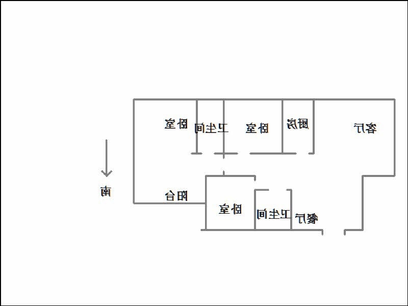 美罗城  3室2厅2卫   88.00万室内图