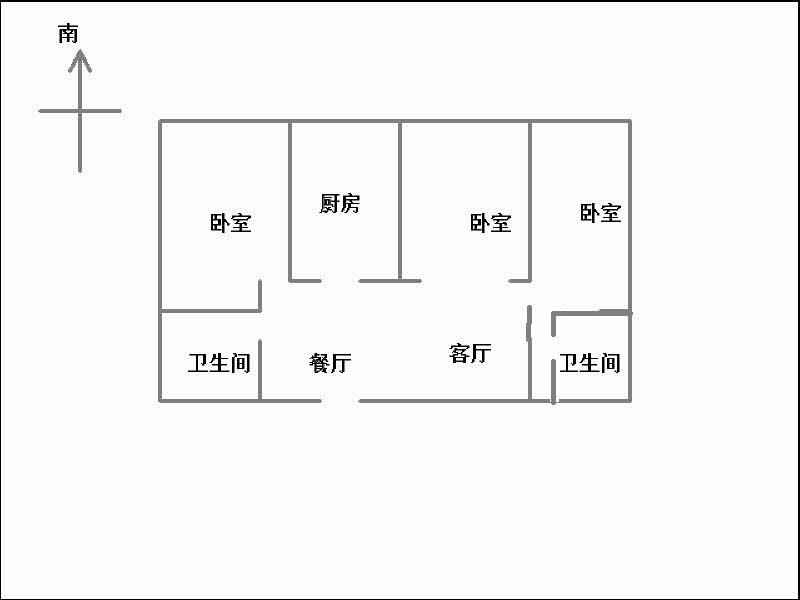 裕康高层  4室2厅2卫   99.00万室内图