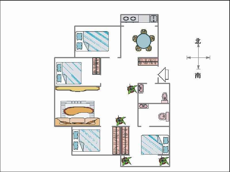 广泰小区  3室2厅2卫   190.00万户型图