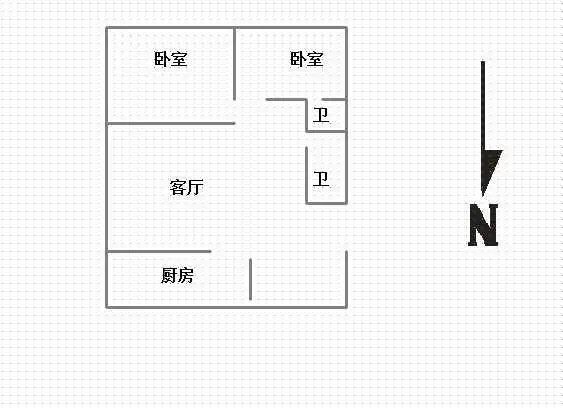 天悦名苑  2室2厅1卫   103.00万室内图