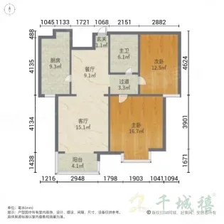 天兆家园  2室2厅1卫   80.00万室内图