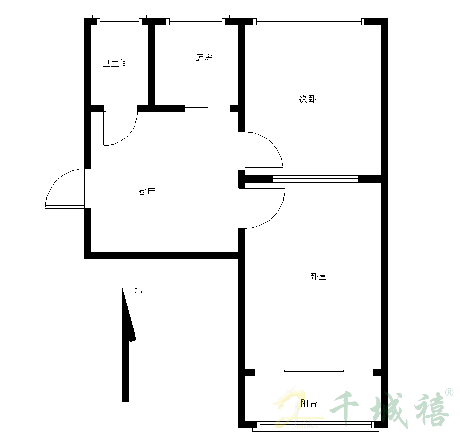 邯钢路23号院  2室1厅1卫   45.00万