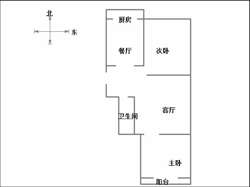 华欣家属楼（汇通巷20号）  3室1厅1卫   66.00万室内图