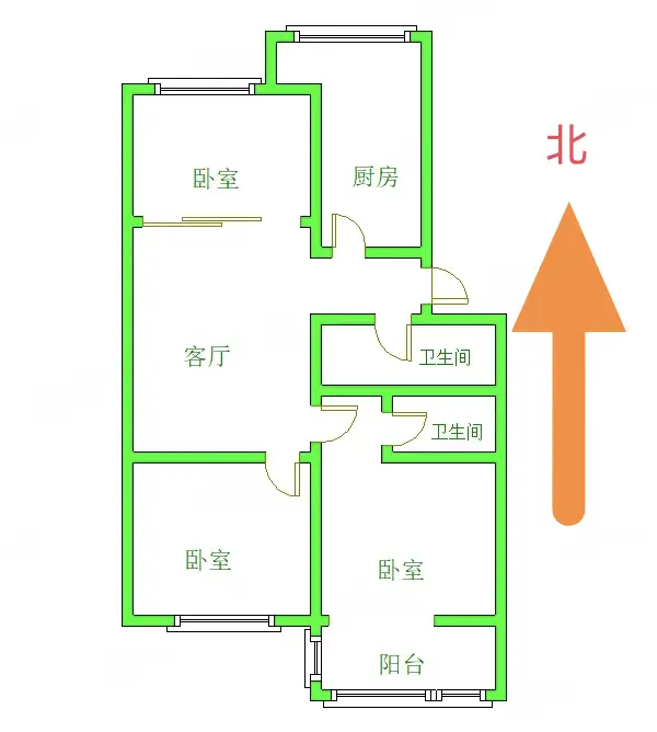 滏阳街9号院  3室2厅2卫   99.80万