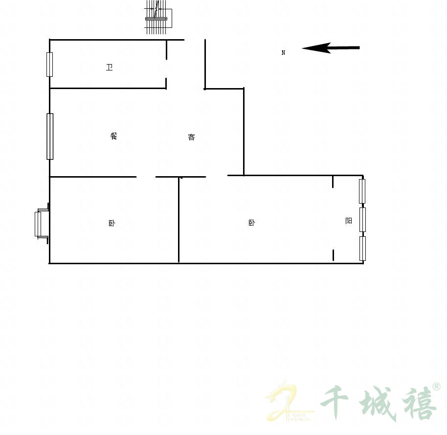 中华巷70号院  2室1厅1卫   45.00万室内图