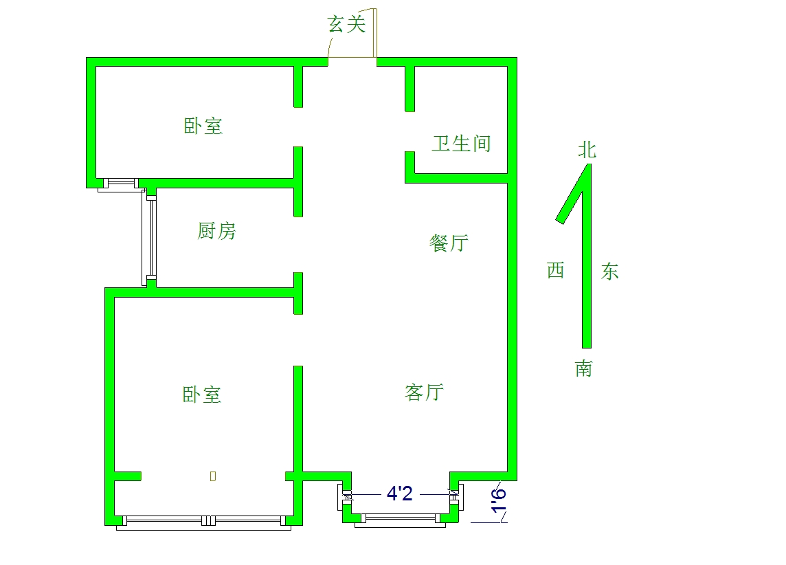 赵都新城利和园  2室2厅1卫   89.00万室内图1