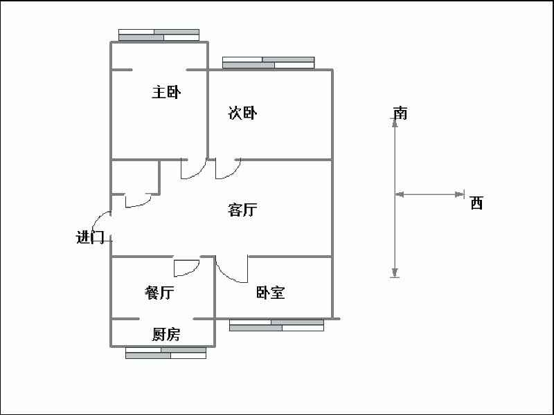 南堡乡家属院  3室2厅1卫   76.00万