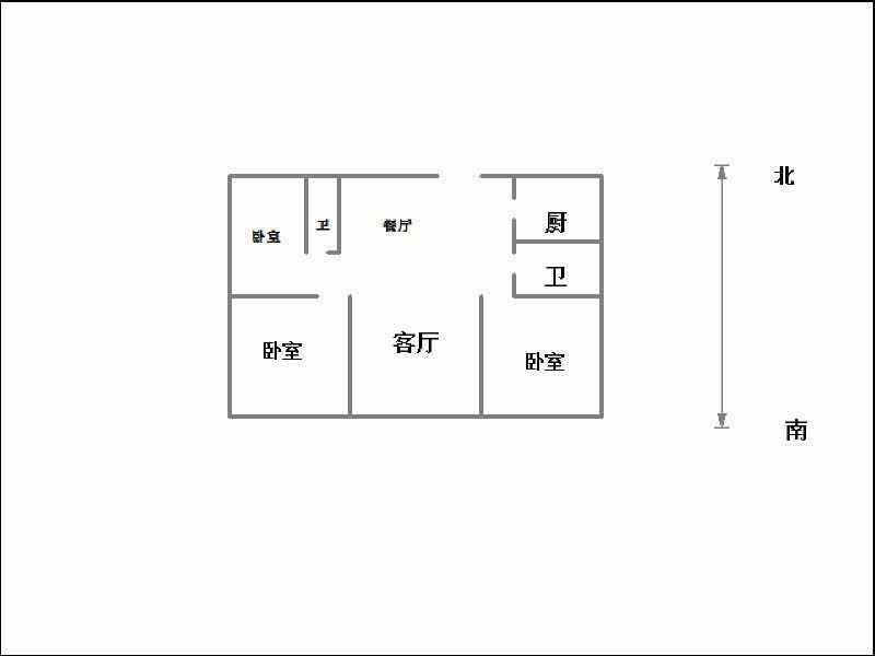 赵都新城利和园  3室2厅2卫   122.00万户型图