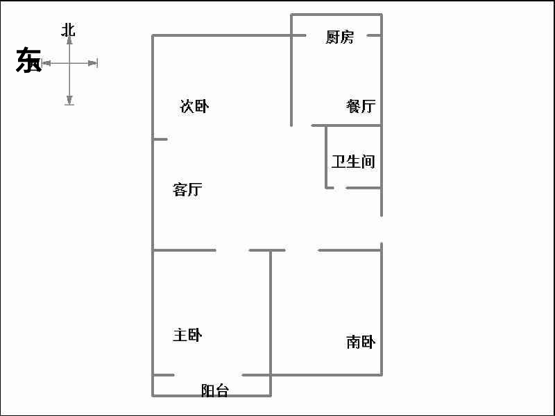 兼庄乡政府家属院（东柳林村南万达开发公司2号住宅楼  2室2厅1卫   77.00万