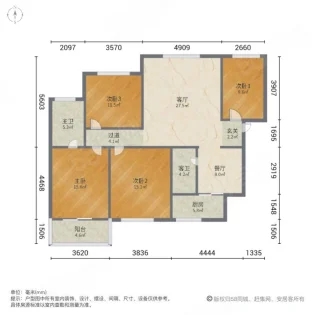 春光小区  3室2厅2卫   155.00万