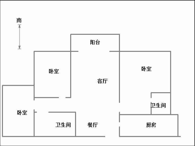 圣水湖畔四期(二手房）  3室2厅2卫   99.00万室内图