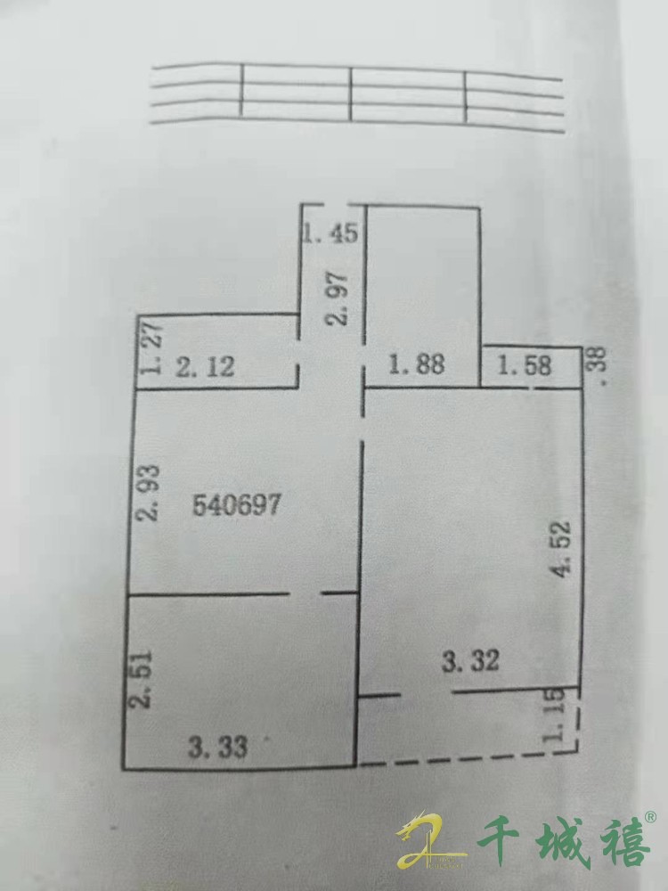 邯钢罗二生活区  2室1厅1卫   36.00万户型图