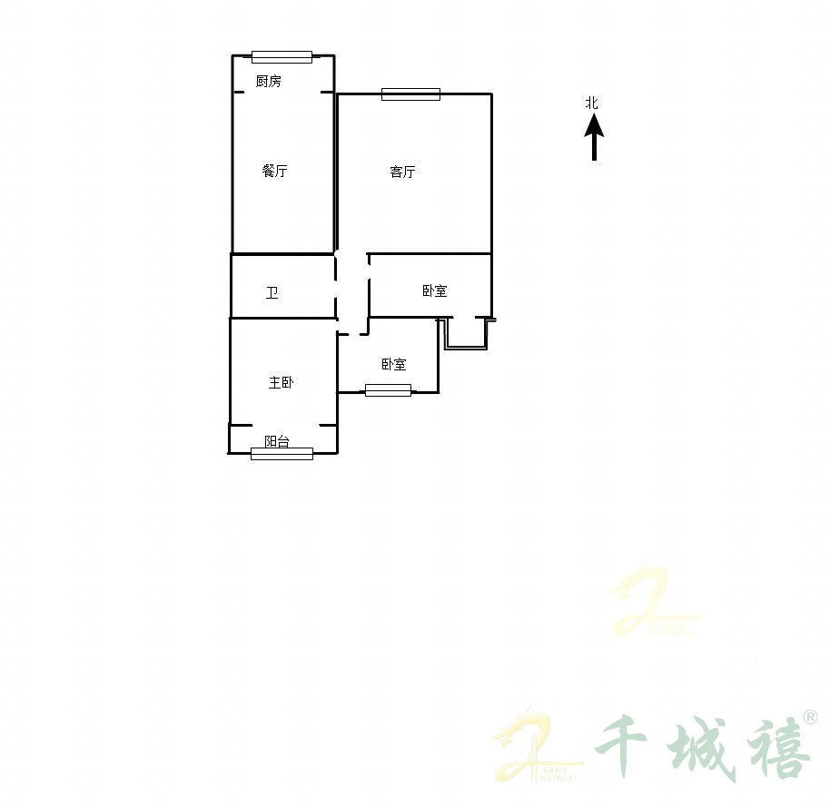 昌源小区  3室2厅1卫   100.00万室内图