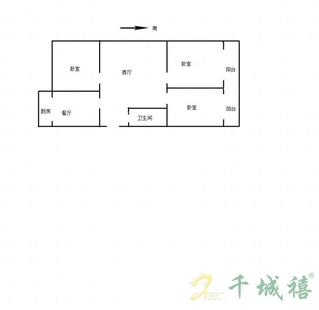 安泰小区  3室2厅1卫   90.00万户型图