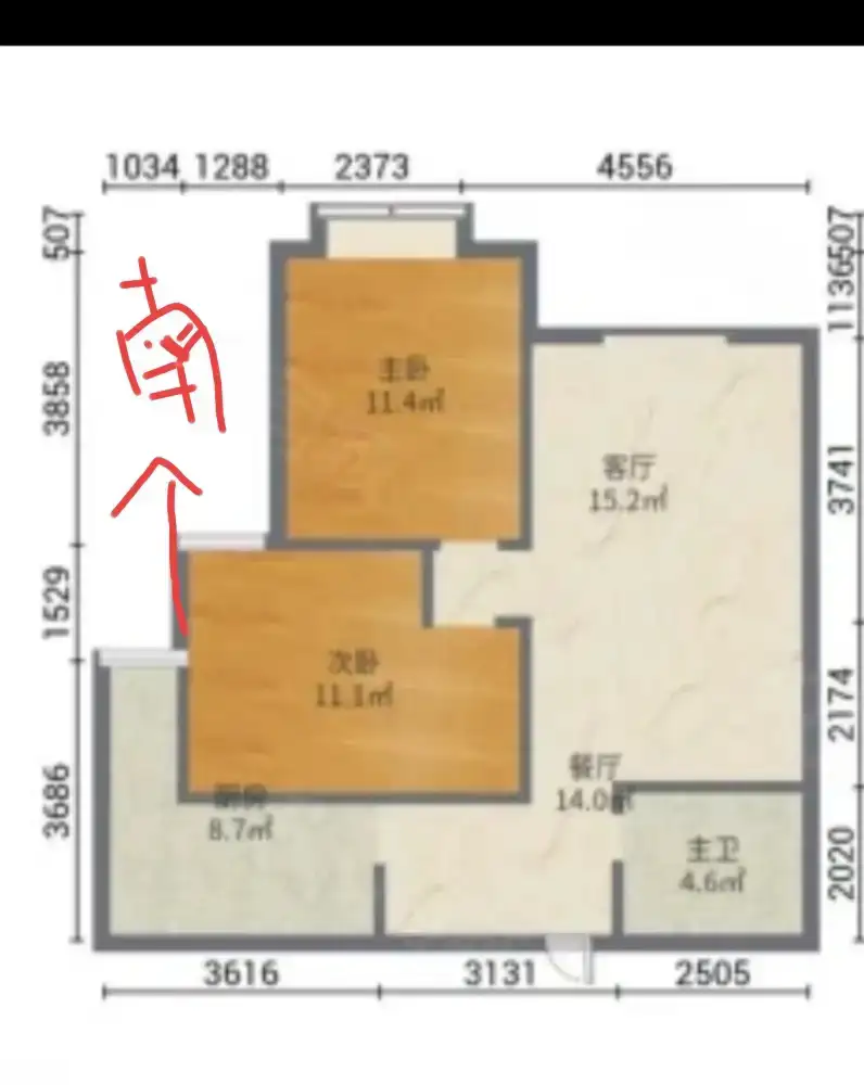 卓昱南苑  2室1厅1卫   78.90万