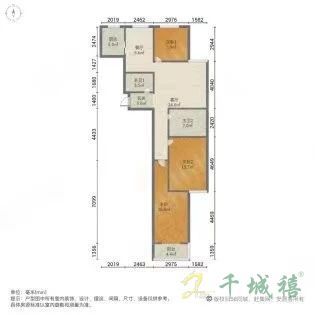 百家新城(先锋苑)  3室2厅2卫   113.00万户型图