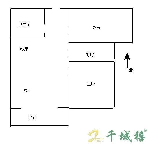 赵都新城缇香花舍  2室2厅1卫   100.00万室内图1